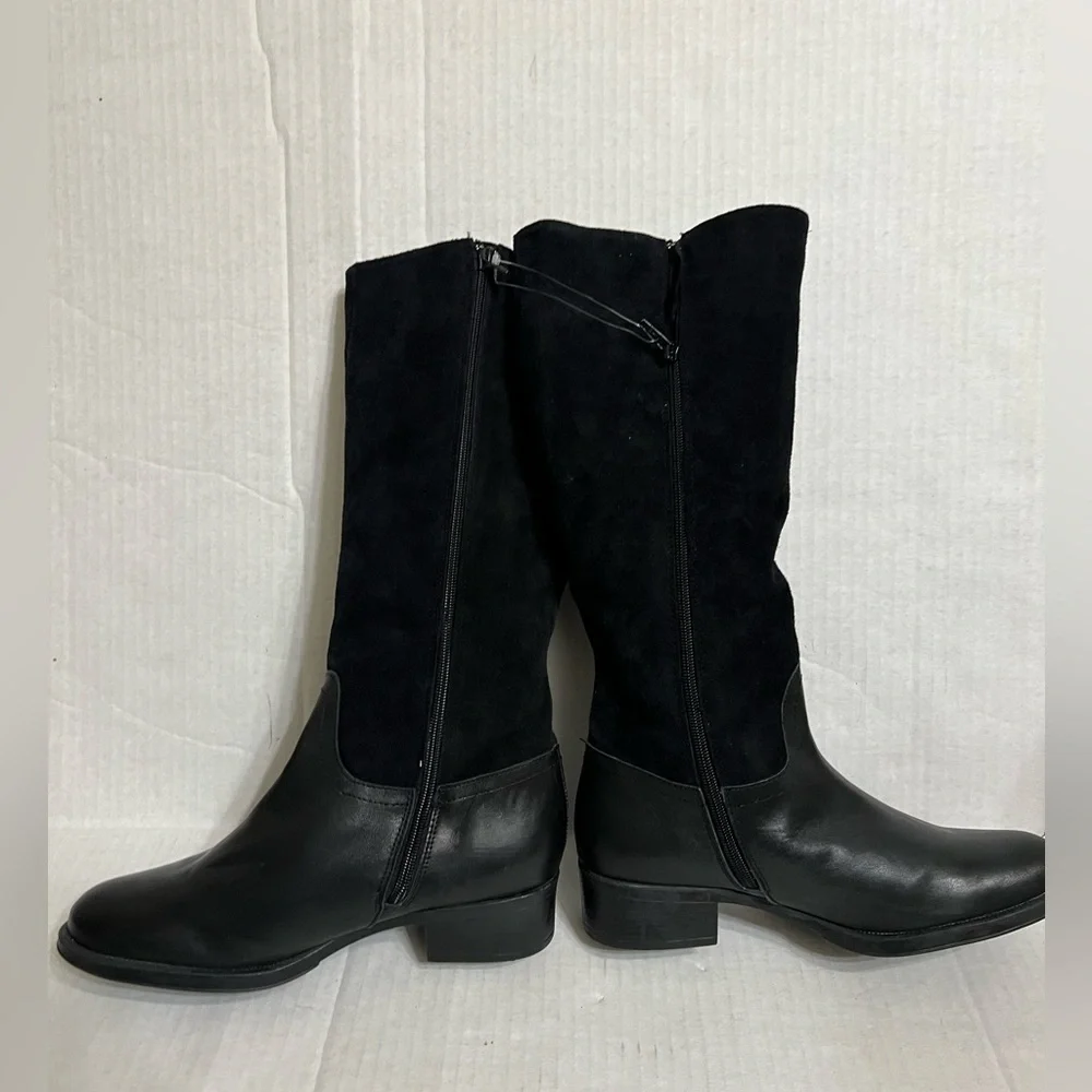 HELENE ROUGE Made In Spain Suede Tall Shaft Boots - Picture 5 of 16